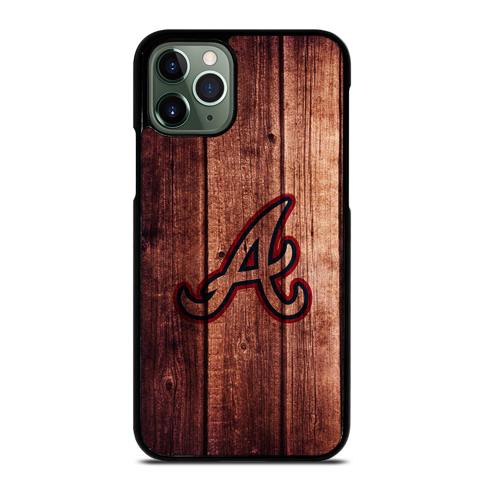 Atlanta Braves Wood Logo iPhone 11 Pro Max Case