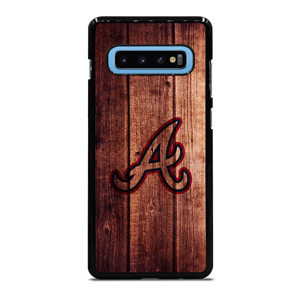 Atlanta Braves Wood Logo Samsung Galaxy S10 Plus Case