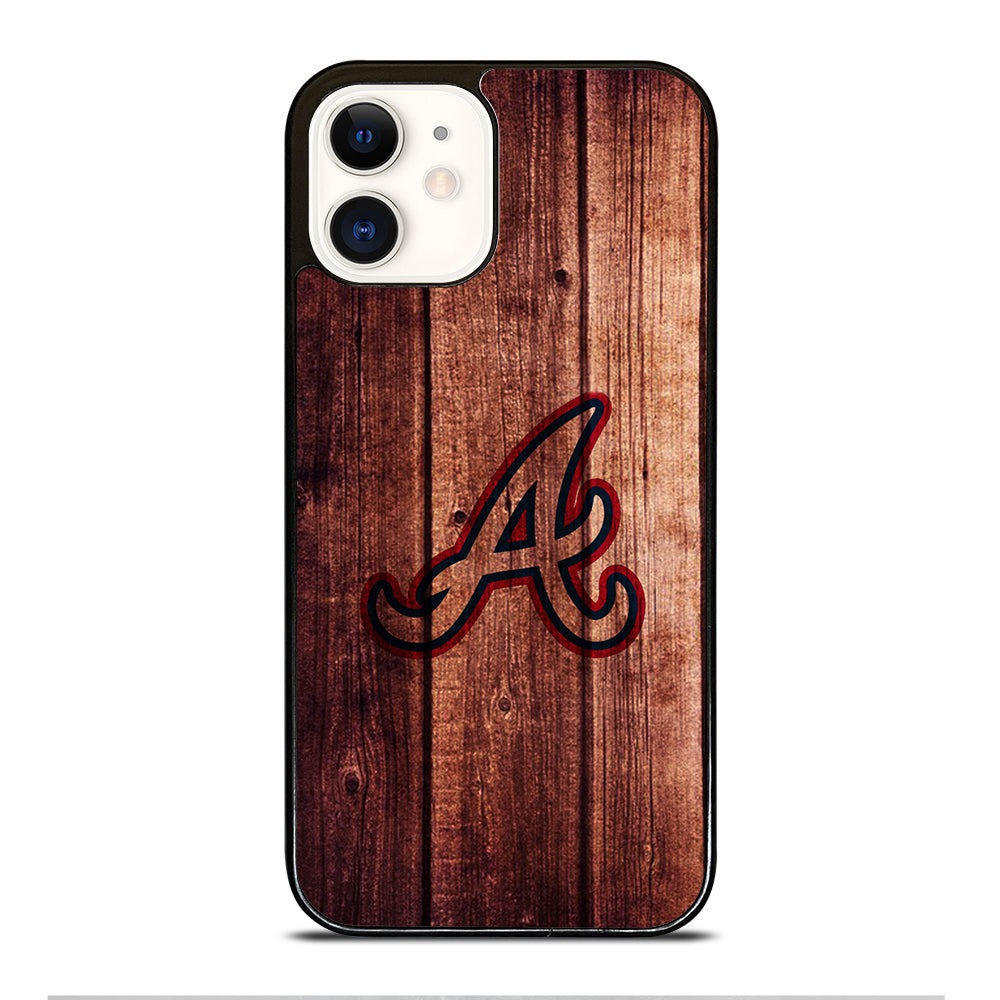 Atlanta Braves Wood Logo iPhone 12 Case