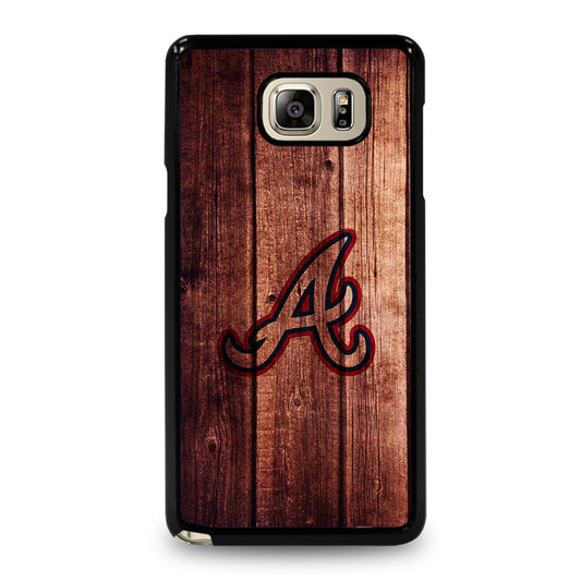 Atlanta Braves Wood Logo Samsung Galaxy Note 5 Case