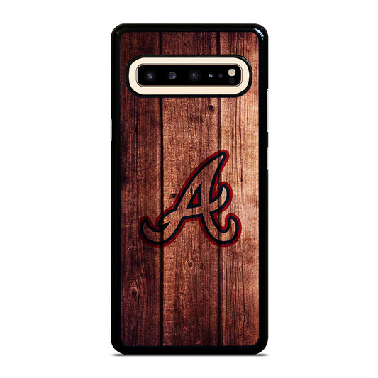 Atlanta Braves Wood Logo Samsung Galaxy S10 5G Case