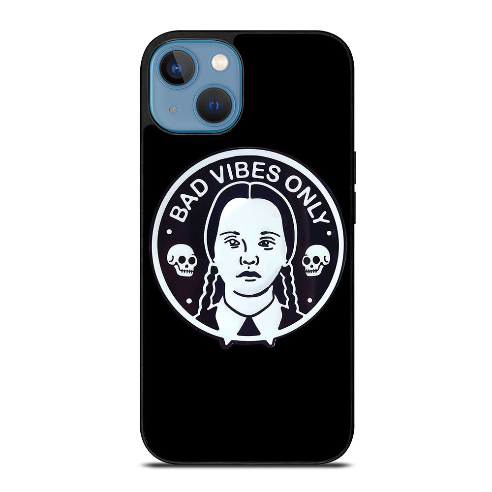 BAD VIBES ONLY WEDNESDAY ADDAMS iPhone 13 Case