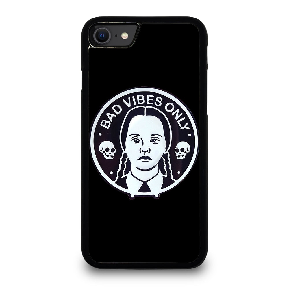 BAD VIBES ONLY WEDNESDAY ADDAMS iPhone SE 2020 Case