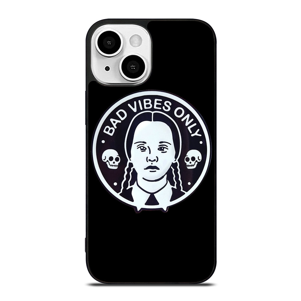 BAD VIBES ONLY WEDNESDAY ADDAMS iPhone 13 Mini Case