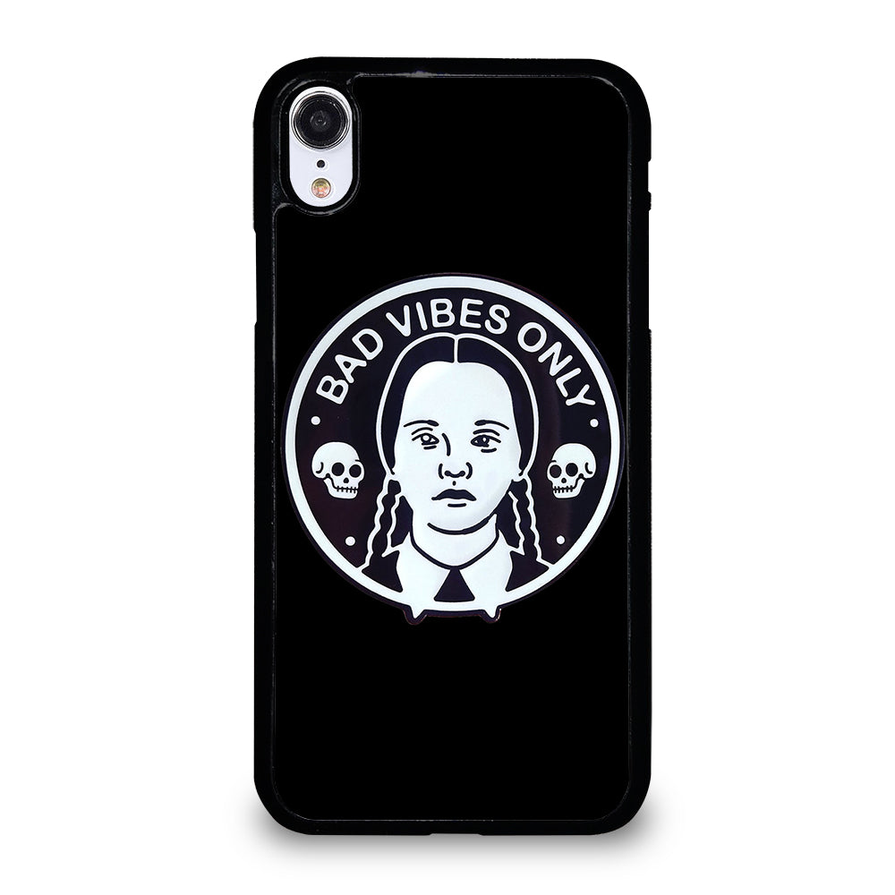 BAD VIBES ONLY WEDNESDAY ADDAMS iPhone XR Case