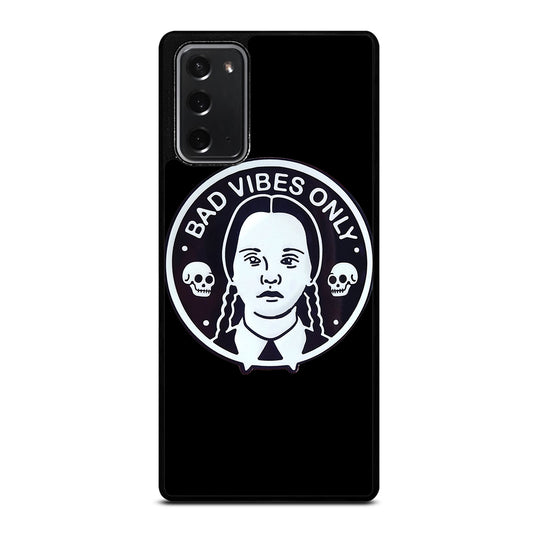 BAD VIBES ONLY WEDNESDAY ADDAMS Samsung Galaxy Note 20 Case