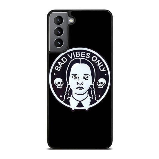 BAD VIBES ONLY WEDNESDAY ADDAMS Samsung Galaxy S21 Plus 5G Case