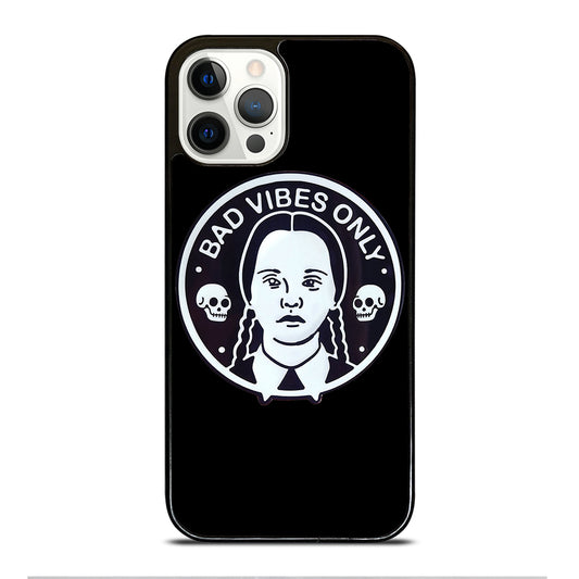 BAD VIBES ONLY WEDNESDAY ADDAMS iPhone 12 Pro Case