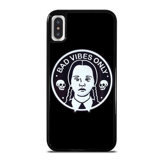 BAD VIBES ONLY WEDNESDAY ADDAMS iPhone X / XS Case