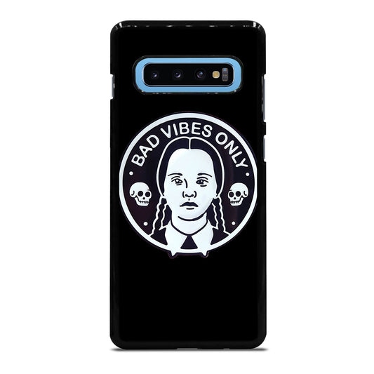 BAD VIBES ONLY WEDNESDAY ADDAMS Samsung Galaxy S10 Plus Case
