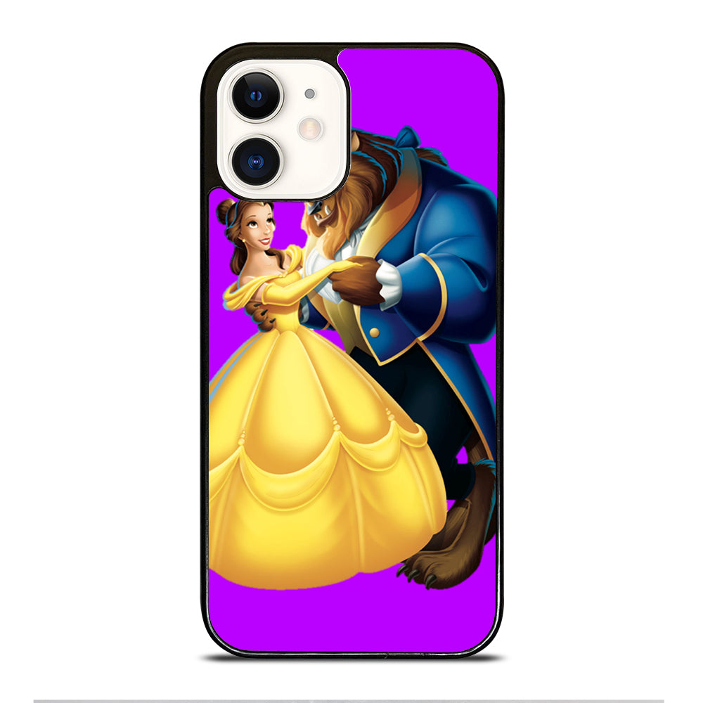BEAUTY AND THE BEAST ROMANCE DANCING CARTOON iPhone 12 Case