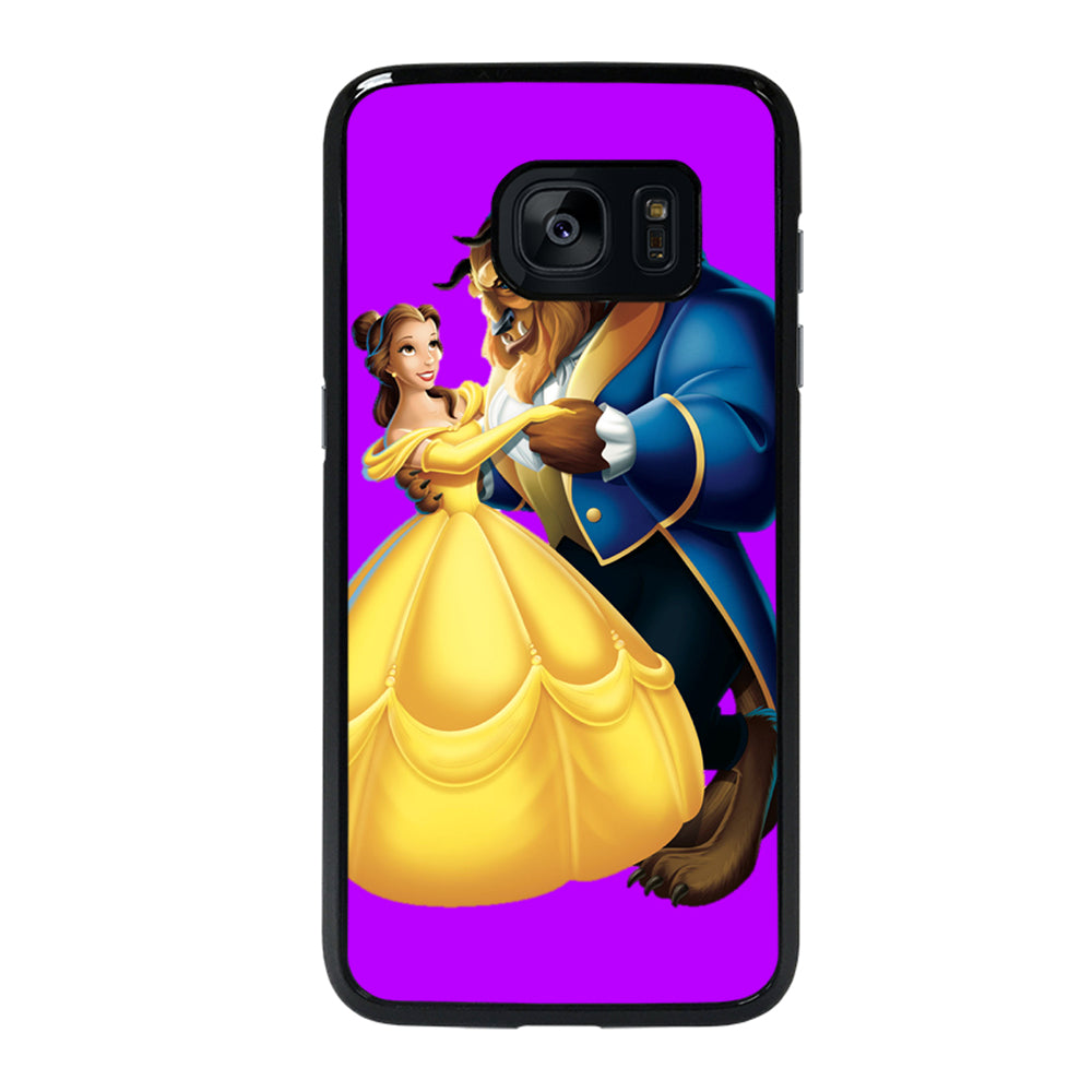 BEAUTY AND THE BEAST ROMANCE DANCING CARTOON Samsung Galaxy S7 Edge Case