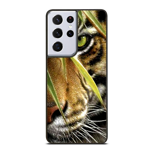 BENGAL TIGER IN A HALF FACE Samsung Galaxy S21 Ultra 5G Case