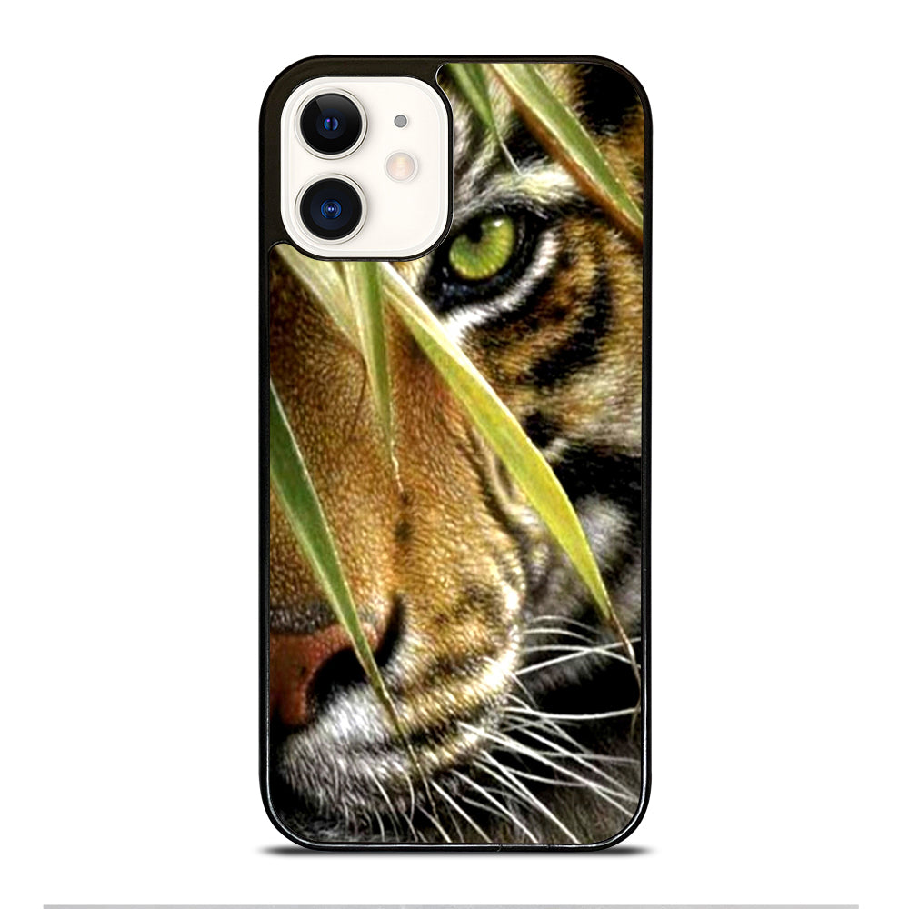 BENGAL TIGER IN A HALF FACE iPhone 12 Case