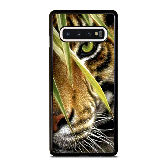 BENGAL TIGER IN A HALF FACE Samsung Galaxy S10 Case