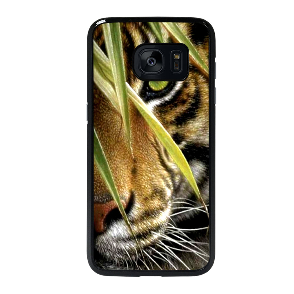 BENGAL TIGER IN A HALF FACE Samsung Galaxy S7 Edge Case