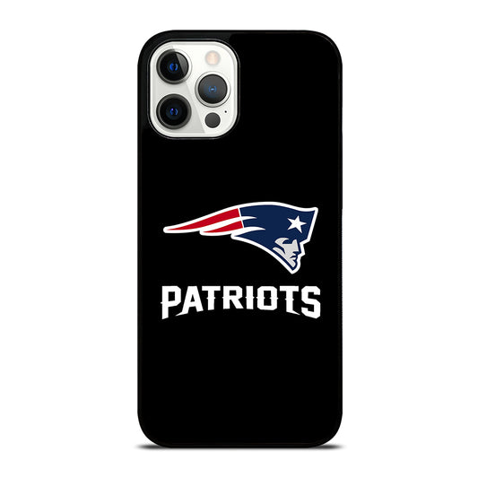 BLACK NEW ENGLAND PATRIOTS iPhone 12 Pro Max Case