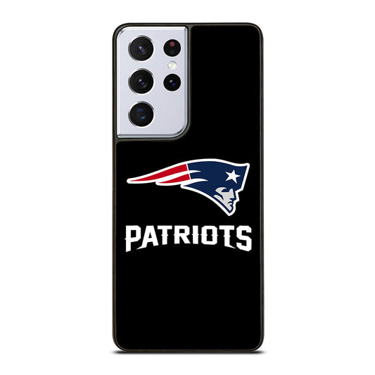 BLACK NEW ENGLAND PATRIOTS Samsung Galaxy S21 Ultra 5G Case