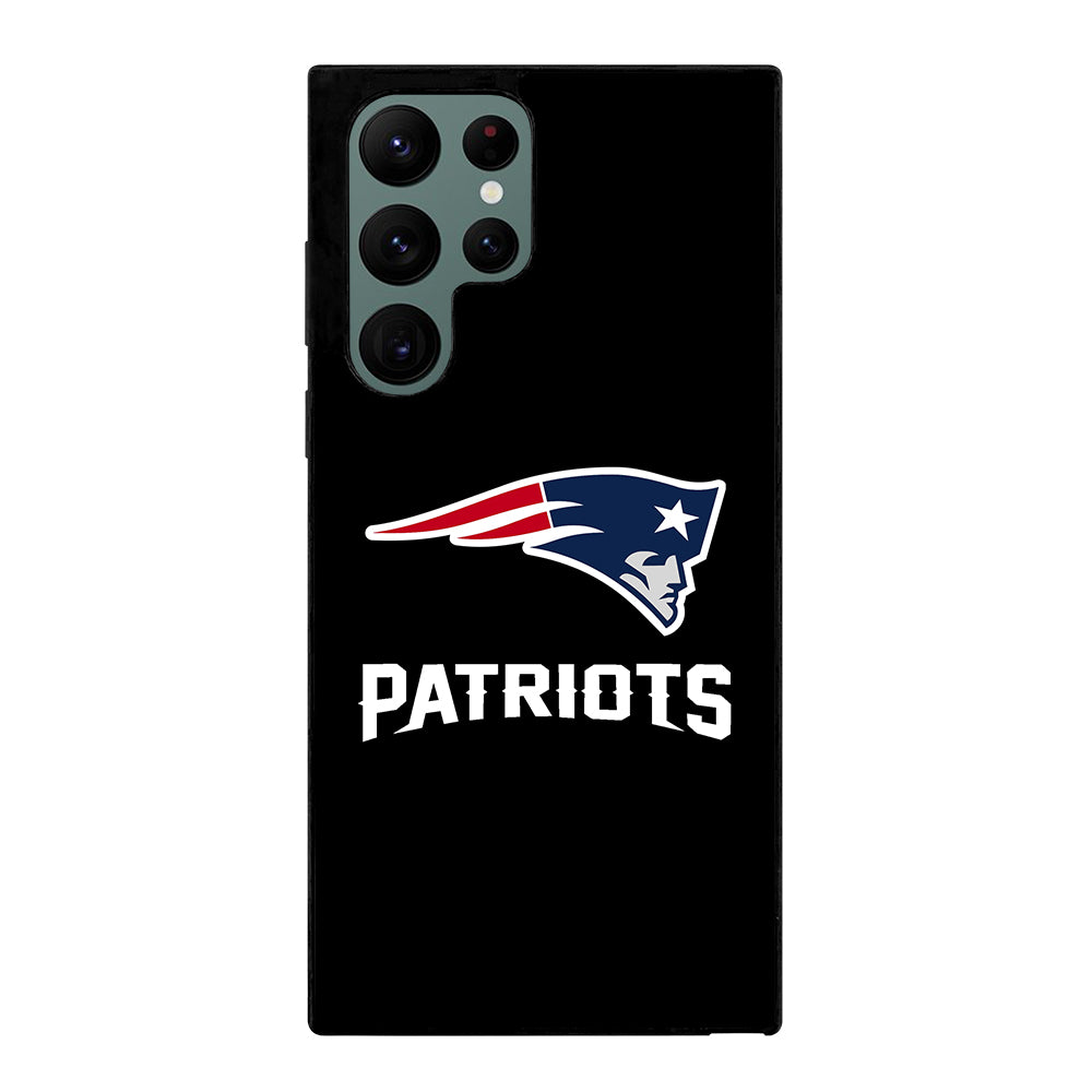 BLACK NEW ENGLAND PATRIOTS Samsung Galaxy S22 Ultra 5G Case
