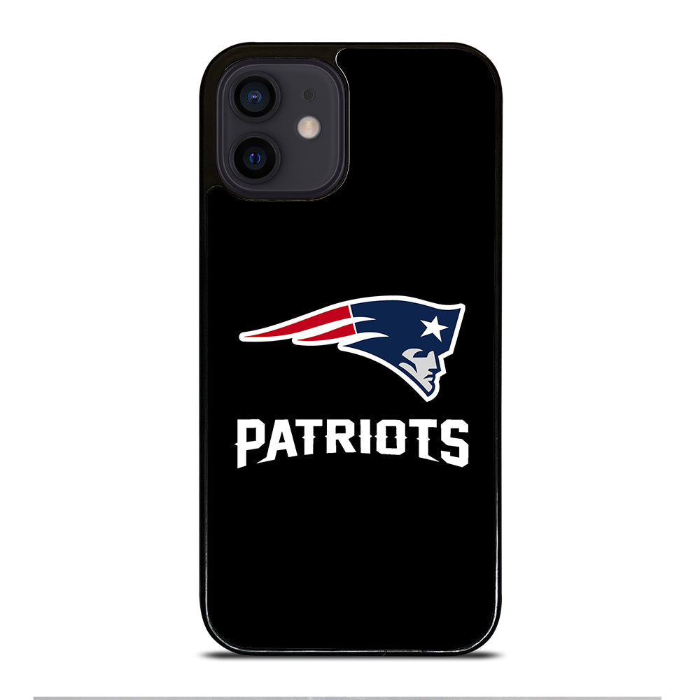 BLACK NEW ENGLAND PATRIOTS iPhone 12 Mini Case