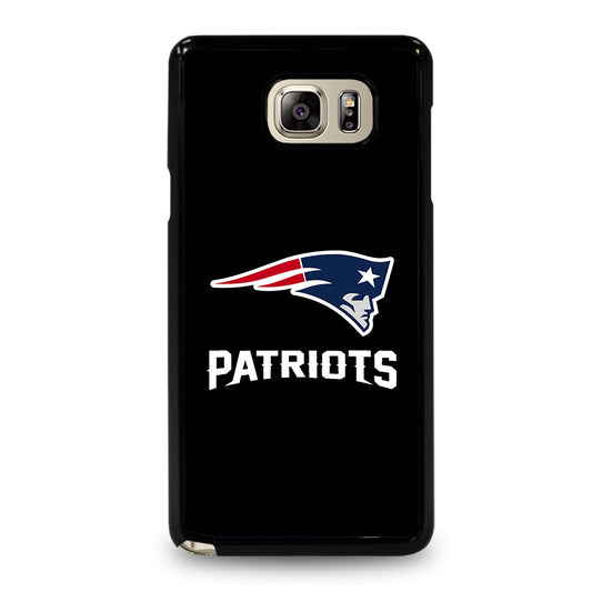BLACK NEW ENGLAND PATRIOTS Samsung Galaxy Note 5 Case