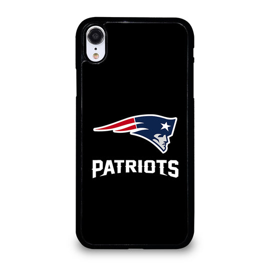 BLACK NEW ENGLAND PATRIOTS iPhone XR Case
