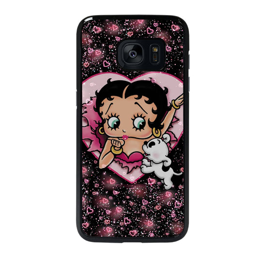 Betty Boop Pink Samsung Galaxy S7 Edge Case