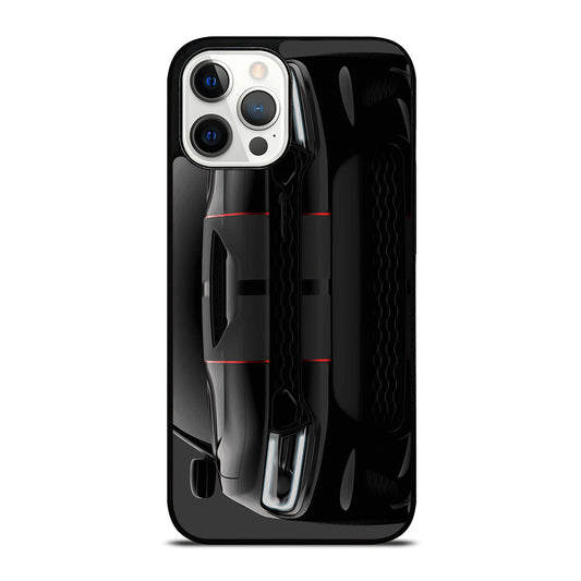 Black Dodge Challenger Oilred iPhone 12 Pro Max Case