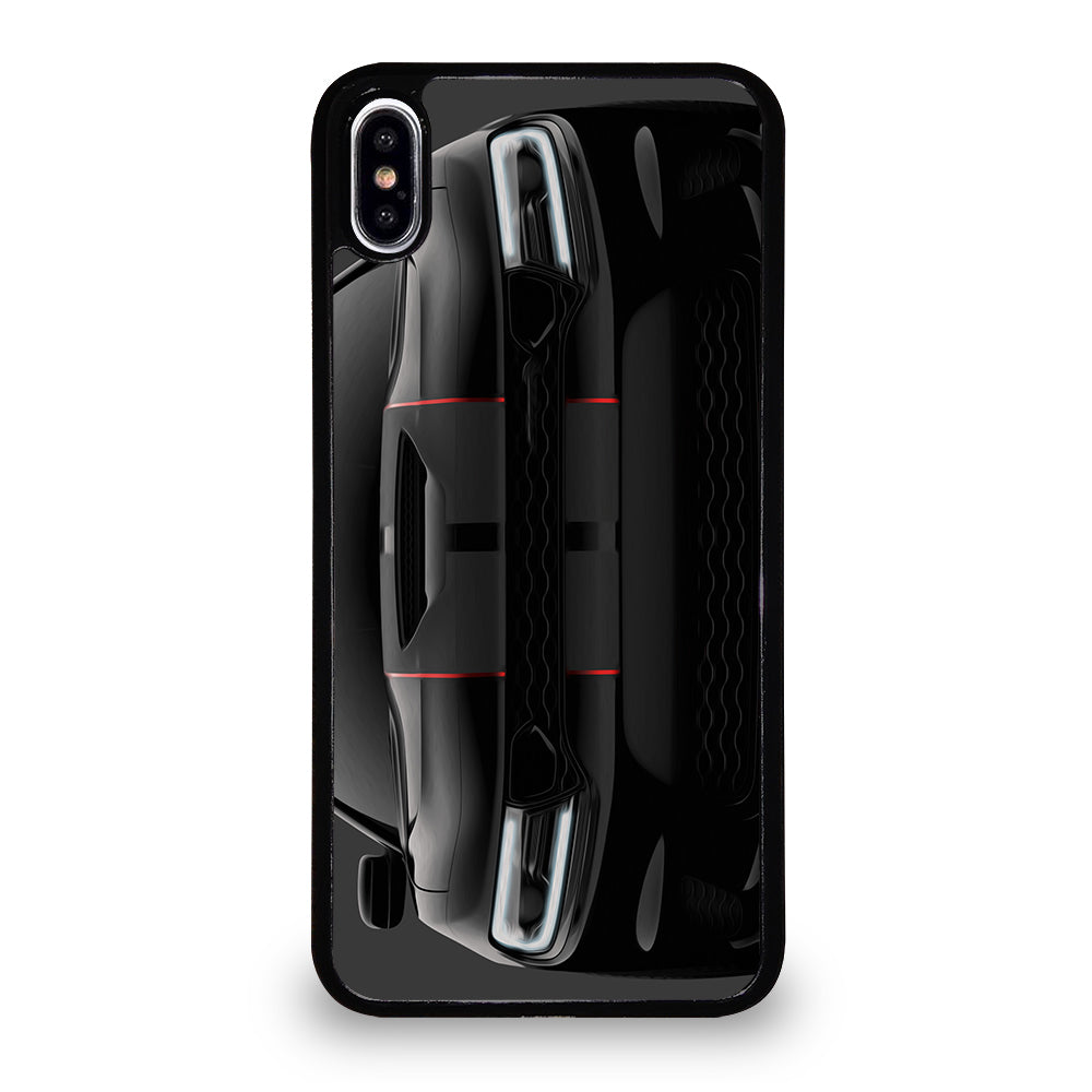 Black Dodge Challenger Oilred iPhone XS Max Case