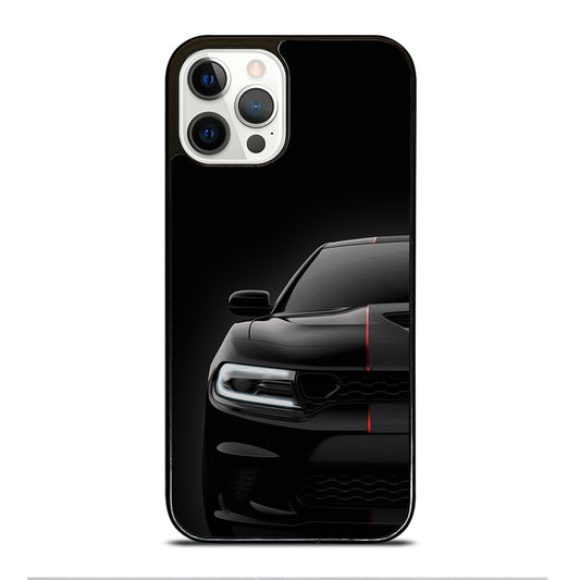 Black Dodge Challenger Outerglow iPhone 12 Pro Case