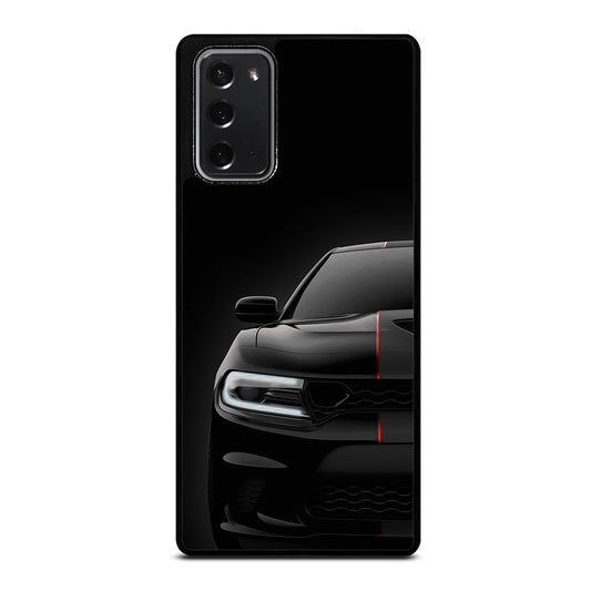 Black Dodge Challenger Outerglow Samsung Galaxy Note 20 Case