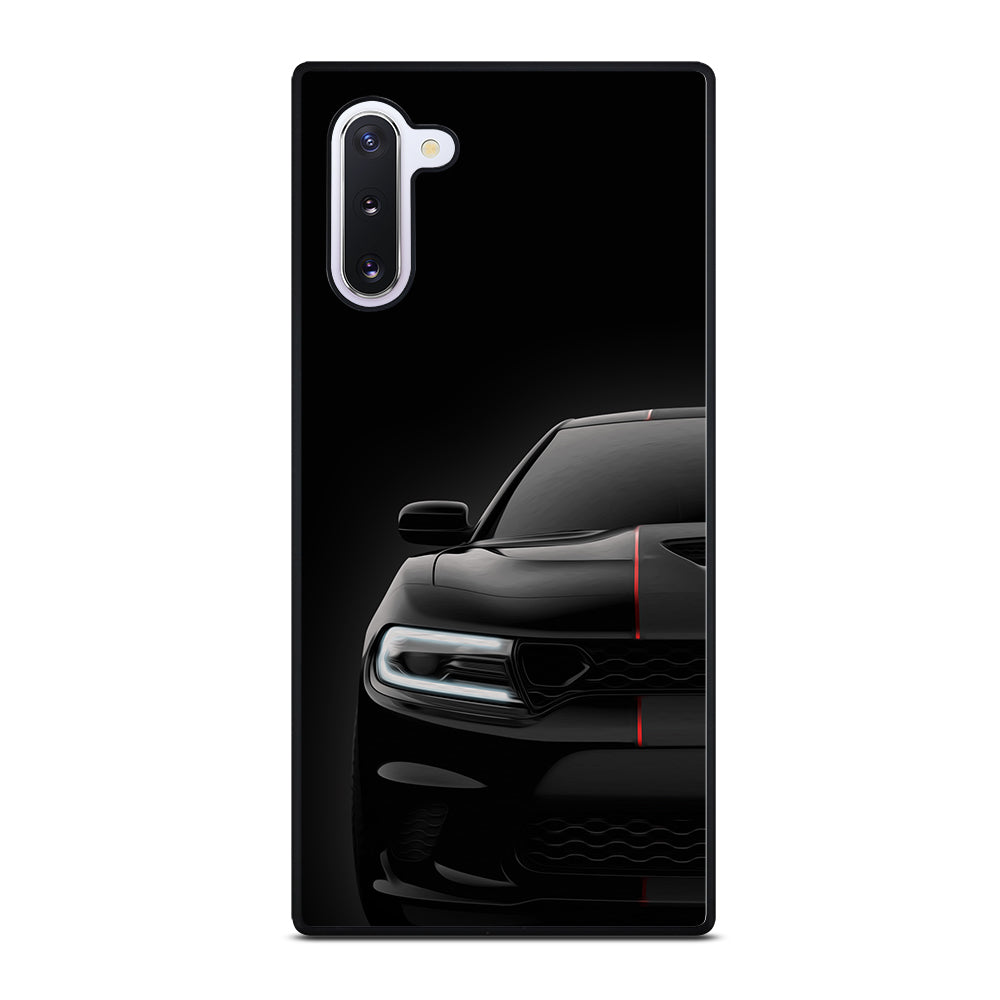 Black Dodge Challenger Outerglow Samsung Galaxy Note 10 Case