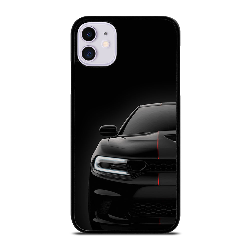 Black Dodge Challenger Outerglow iPhone 11 Case