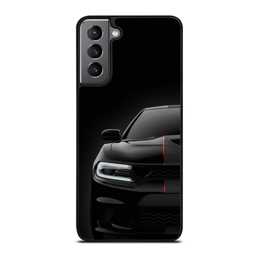Black Dodge Challenger Outerglow Samsung Galaxy S21 Plus 5G Case