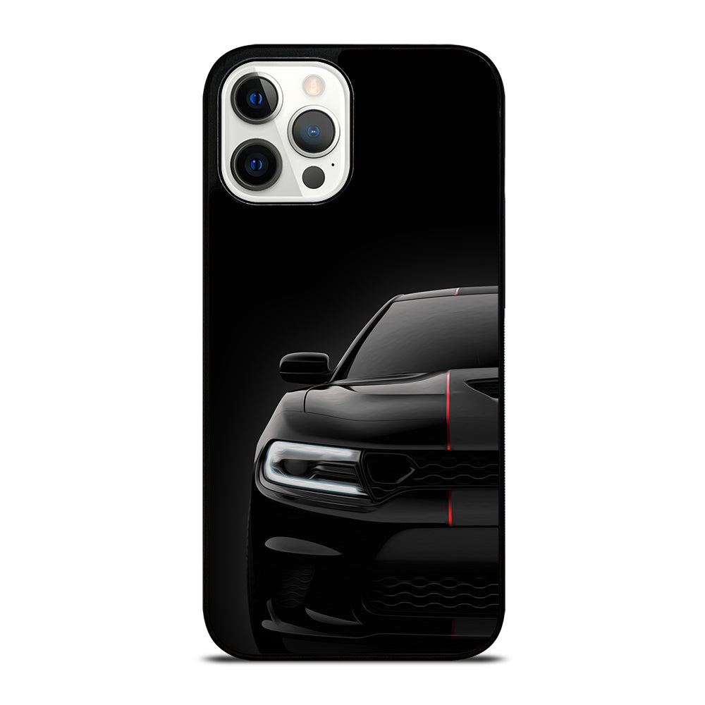 Black Dodge Challenger Outerglow iPhone 12 Pro Max Case
