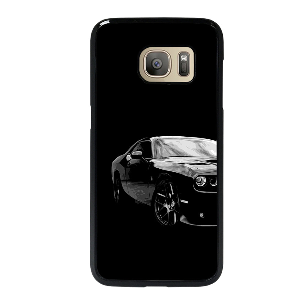 Black Dodge Challenger Posterizeoil Samsung Galaxy S7 Case