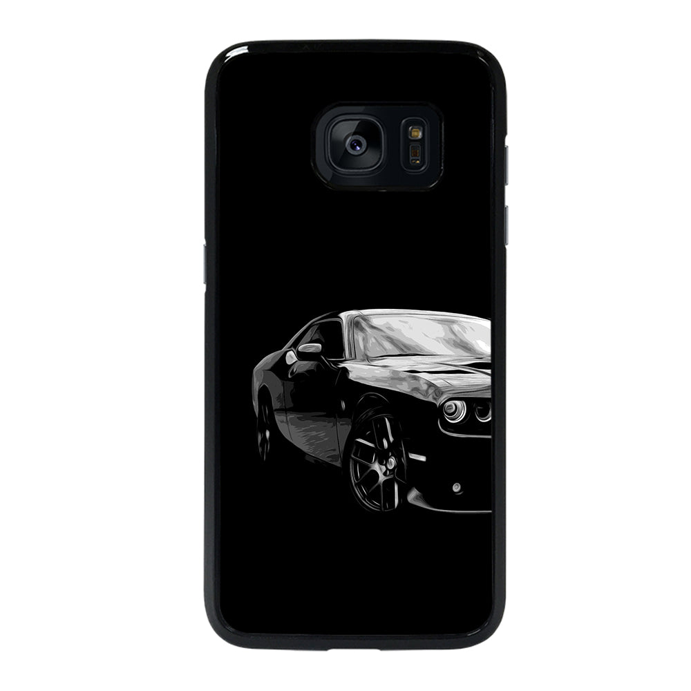 Black Dodge Challenger Posterizeoil Samsung Galaxy S7 Edge Case