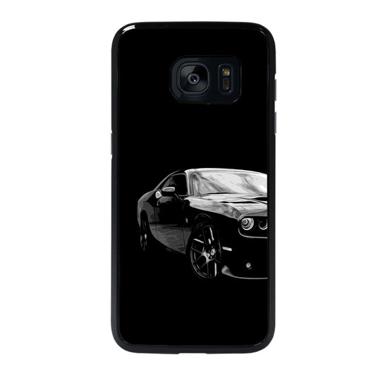 Black Dodge Challenger Posterizeoil Samsung Galaxy S7 Edge Case