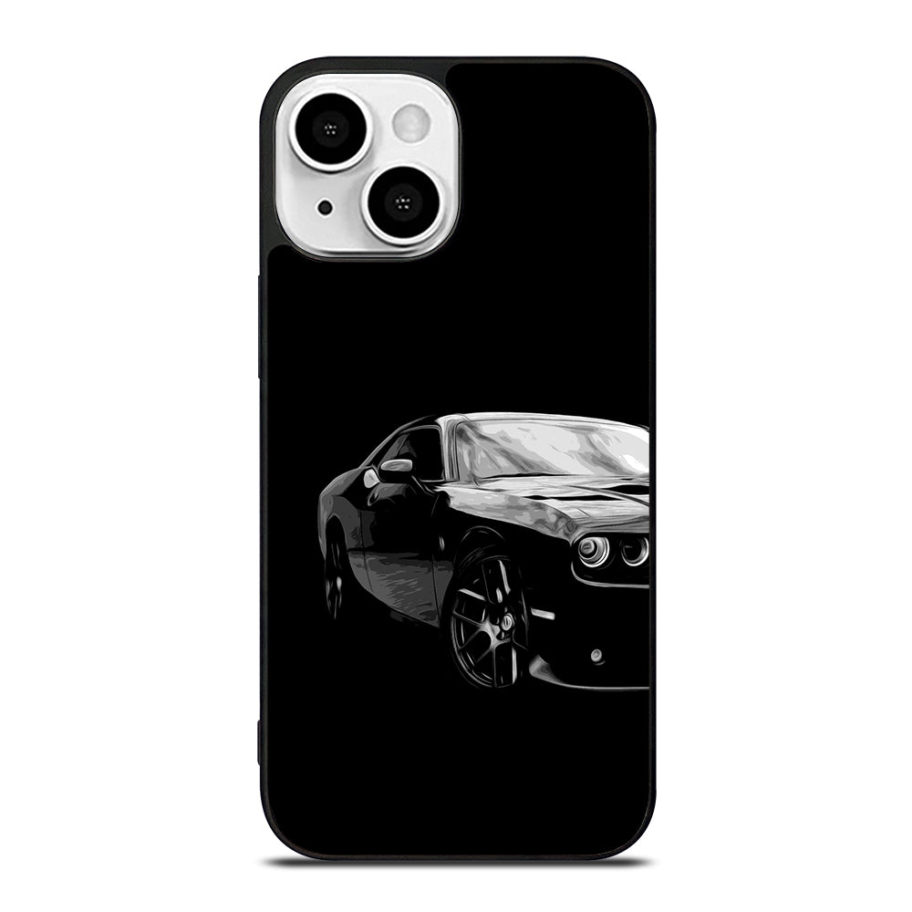 Black Dodge Challenger Posterizeoil iPhone 13 Mini Case