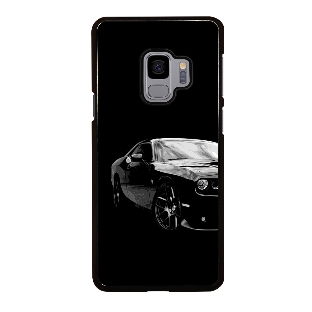 Black Dodge Challenger Posterizeoil Samsung Galaxy S9 Case