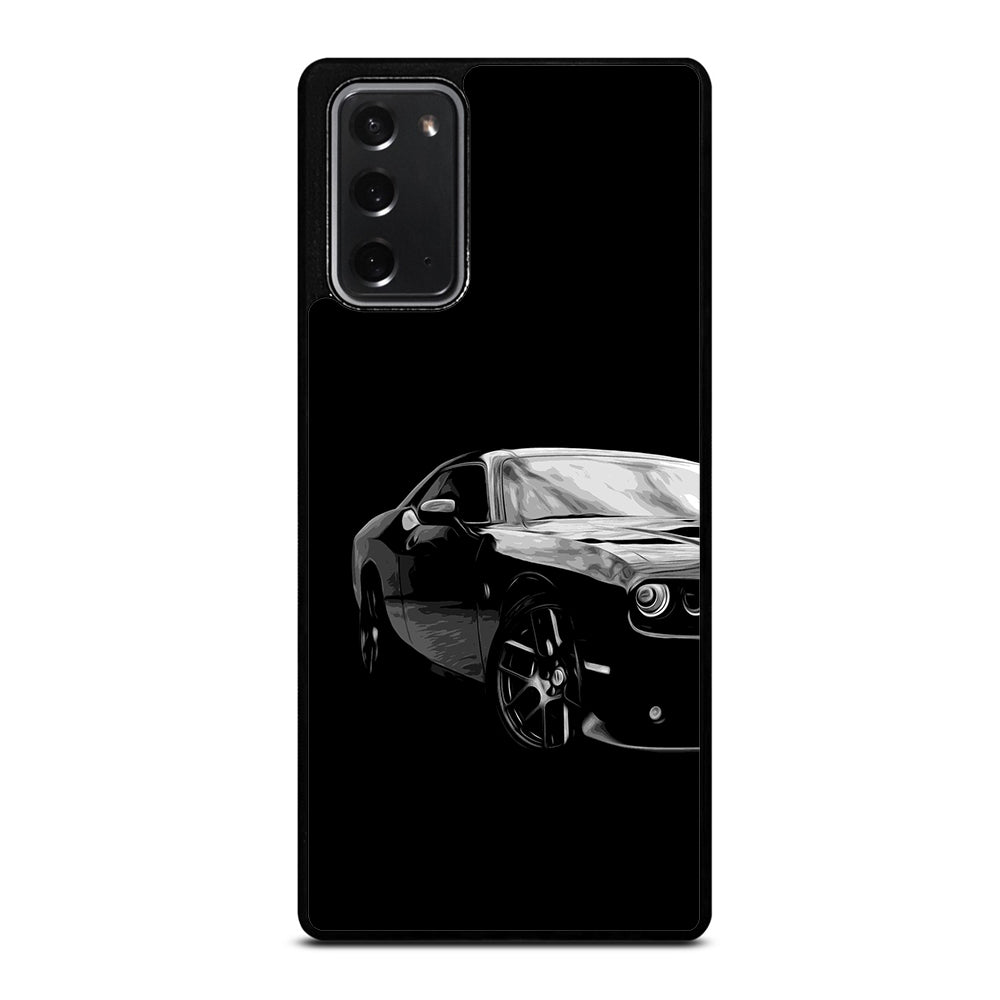 Black Dodge Challenger Posterizeoil Samsung Galaxy Note 20 Case