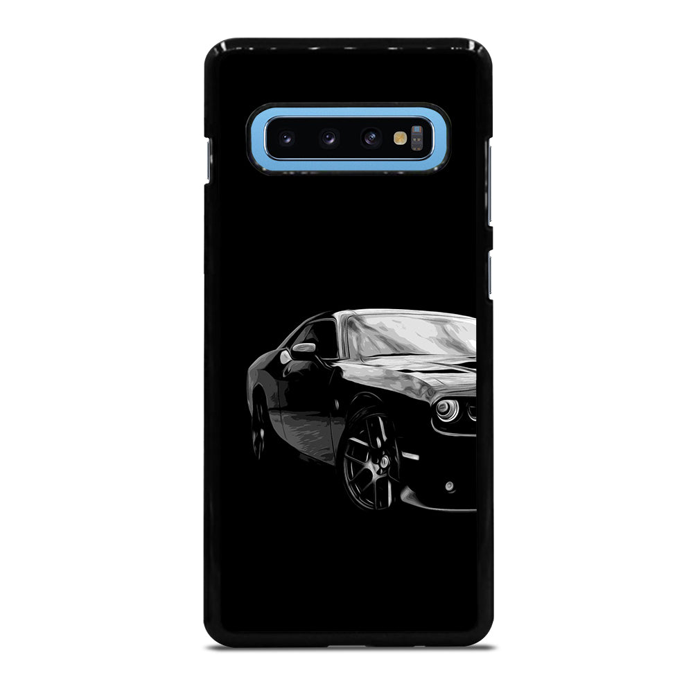Black Dodge Challenger Posterizeoil Samsung Galaxy S10 Plus Case