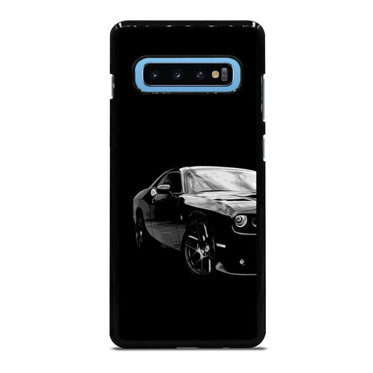 Black Dodge Challenger Posterizeoil Samsung Galaxy S10 Plus Case