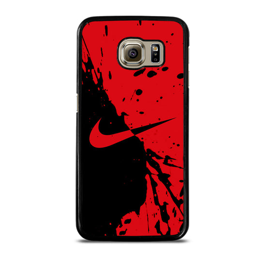 Black Red Nike Samsung Galaxy S6 Case