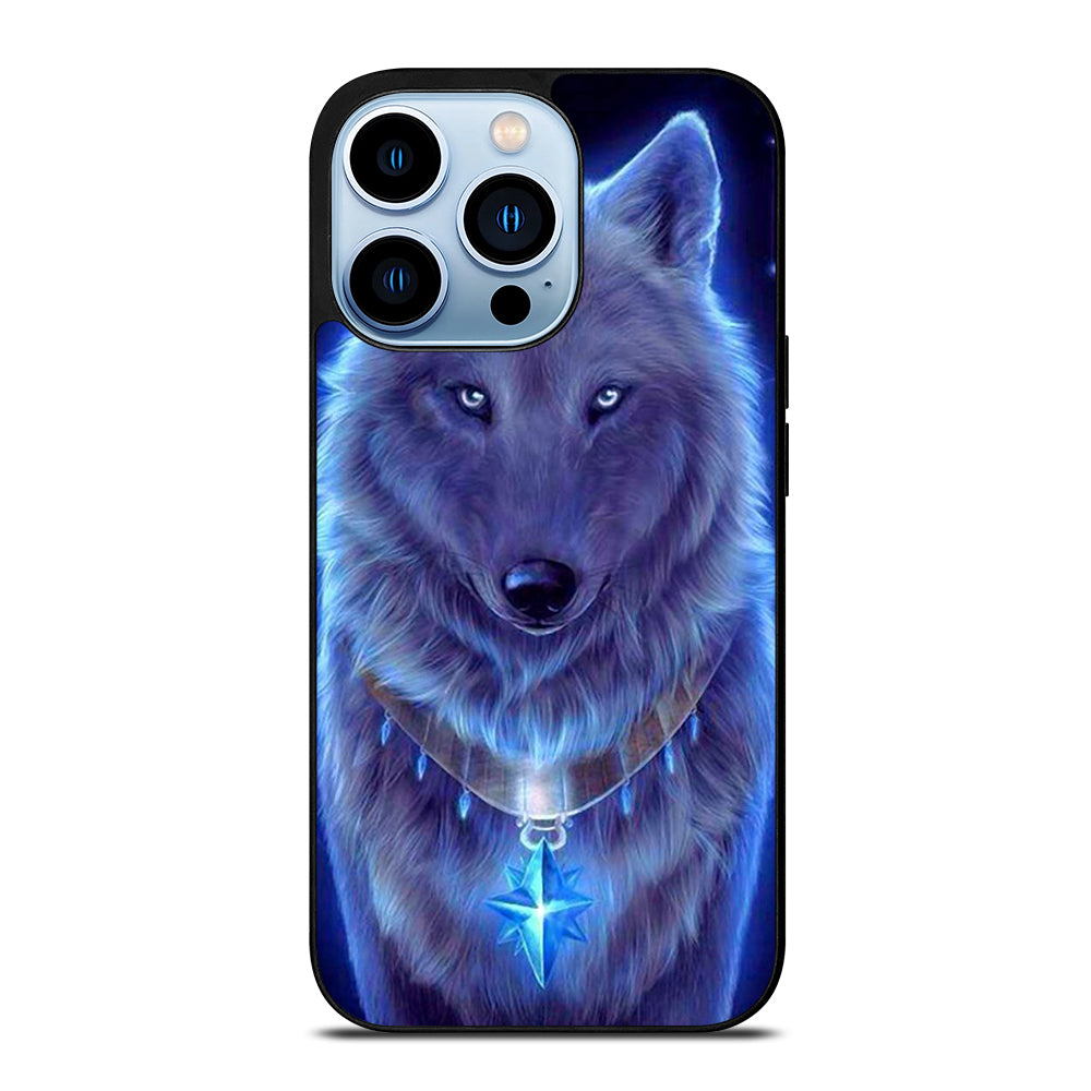 Blue Eye Gray Fantasy Wolf iPhone 13 Pro Max Case