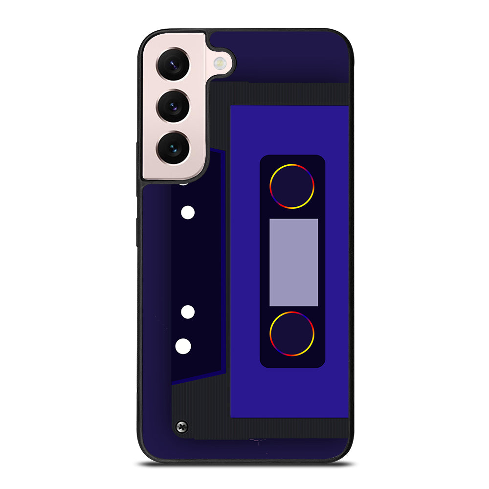 Blue Retro Cassette Tape Samsung Galaxy S22 Plus 5G Case