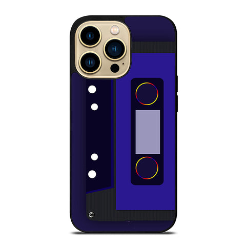 Blue Retro Cassette Tape iPhone 14 Pro Max Case