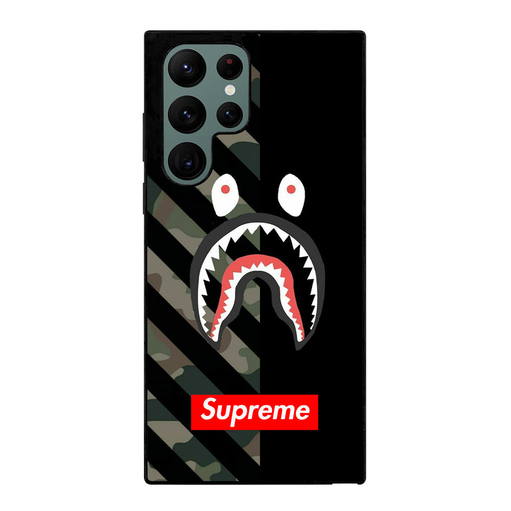 CAMO BAPE SHARK SUPR Samsung Galaxy S22 Ultra 5G Case