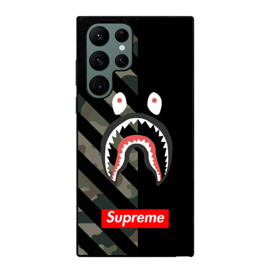 CAMO BAPE SHARK SUPR Samsung Galaxy S22 Ultra 5G Case
