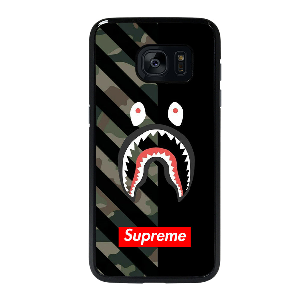 CAMO BAPE SHARK SUPR Samsung Galaxy S7 Edge Case